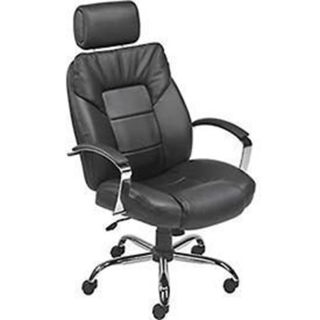 GLOBAL INDUSTRIAL Big & Tall Bonded Leather Executive Chair 694738